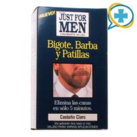 JUST FOR MEN BARBA BIGOTE CASTA~O CLARO
