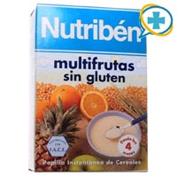 NUTRIBEN PAPILLA MULTIFRUTAS S/G 300 GR.